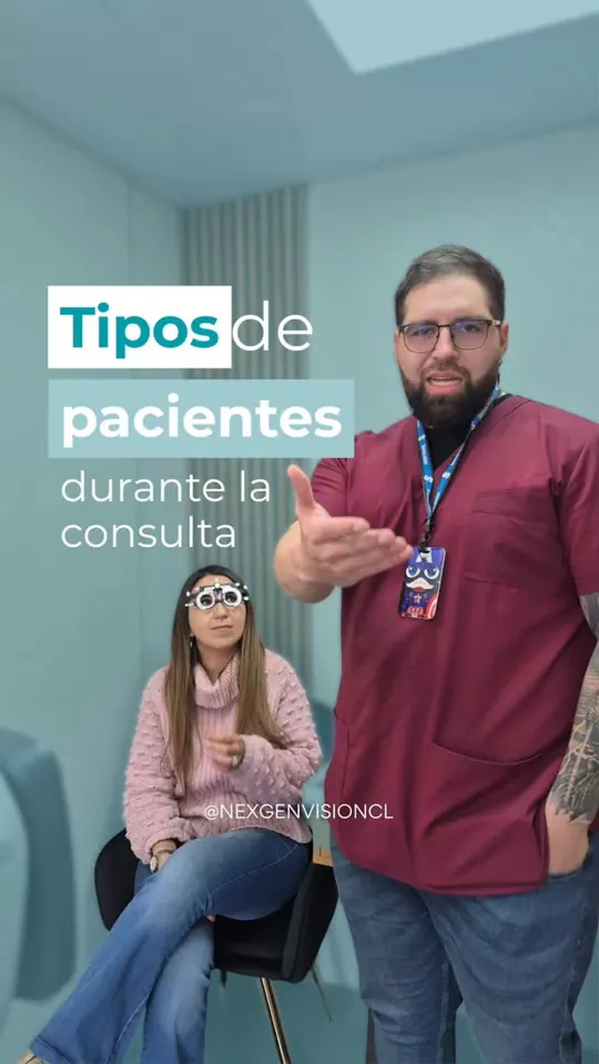 Portada del reel «Tipos de pacientes en la óptica» de NexGen Visión